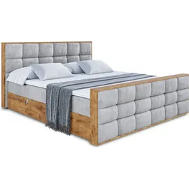 altdecor Boxbett 180 x 200 cm H3 Grau