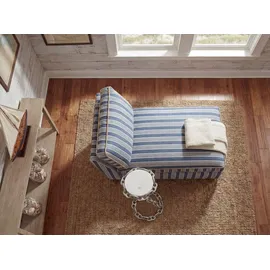 FineBuy FineBuy, Beistelltisch Beistelltisch Kettengestell Marmor Platte weiss Wohnzimmertisch Couchtisch rund