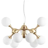 Ideal Lux Nodi 9-flg. Ø 80 cm gold, Metall