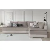otto home INOSIGN Ecksofa »Boxspringbett Night & Day L-Form mit Dauer-Schlaffunktion mit Armlehne«, mit Boxspring-Bettfunktion 180x200 cm und Bettkasten, Dauerschläfer!