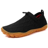 HUSK'SWARE Barfußschuh (Trailrunning-Schuhe, Minimalistische Barfuß Sneaker Mit Zero-Drop Sohle) Atmungsaktiv und rutschfest schwarz 39 EU
