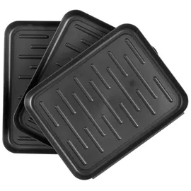 tim gmbh & co. kg Schuhablage 3er Set 27 x 35 cm schwarz / schwarz