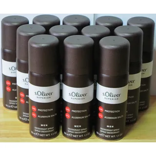 S.Oliver Superior Men Deodorant Spray 250 ml (5 x 50 ml)