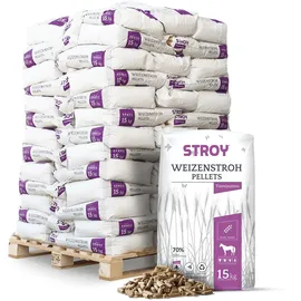 STROY Strohpellets Einstreu 15kg x 65 Sack 975kg Palette