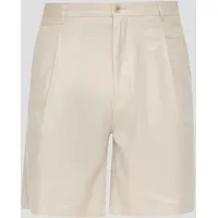 S.Oliver - Regular: Shorts aus Leinen-Lyocell-Mix, Herren, creme, 36