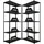 Proregal Mega Deal 2x Schraubregal Haldor HxBxT 180x90x40cm Fachlast 100 kg Schwarz