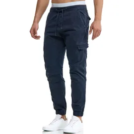 Indicode INLevi Cargohose Blau S