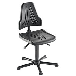 meychair XXL Arbeitsdrehstuhl W19-25-TG-PU schwarz