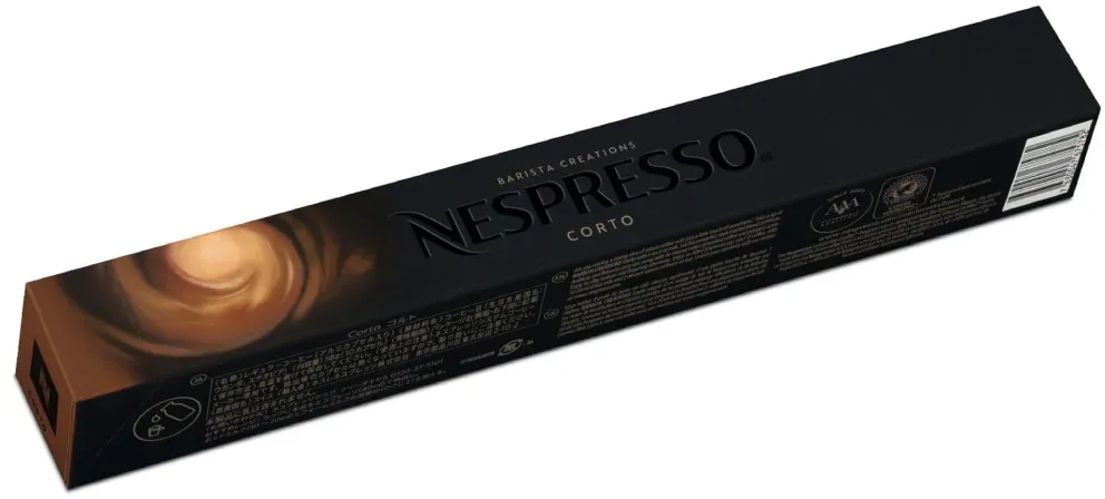 Nespresso Corto Original Line 10 Espresso Kaffeekapseln Braun 40 ml Für besonders intensive Rezepte mit Milch