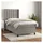 vidaXL Boxspringbett 100 x 200 cm Hellgrau