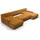 petits-meubles U-sofa 5-sitzig umbaubar Truhe Jonas Cord Gelb