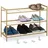 Relaxdays Schuhregal 70 x 50 x 26 cm offen / gold