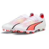 Puma Ultra Ultimate FG/AG Fußballschuhe 01 white/black/fire orchid 46.5