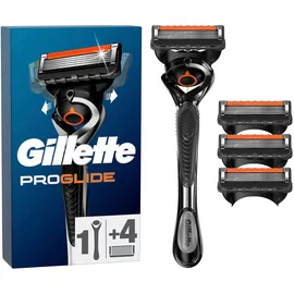 Gillette ProGlide Nassrasierer + 4 Rasierklingen