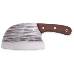 Erste Schmiede Handgeschmiedetes Kochmesser Ergonomic, Scharfes Profimesser, Ergonomischer Griff, Outdoor & Indoor Messer
