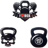 POWER BEAST 3X Pin Cross fit, Kettlebell und Gewichtheben, Pins Cross Training, Gym, Brosche Sport und Fitness.