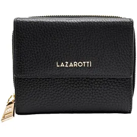 Lazarotti Bologna Leather Wallet With 8 Card Slots Black