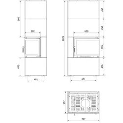 Heatstrip Heizstrahler Indoor 2x 1200 Watt Wandheizstrahler Terrassenstrahler Infrarot