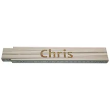 Heka Zollstock Chris 2 m, weiß