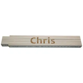 Heka Zollstock Chris 2 m, weiß