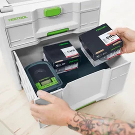 Festool Systainer SYS3-SORT/2 M 337 mit 2 Trennstegen schwarz 39,6 x 29,6 x 33,7 cm