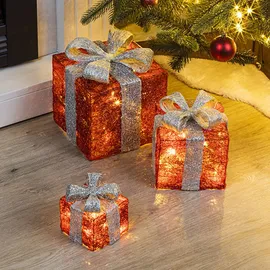 Hi LED beleuchtete Geschenkbox 3er Set