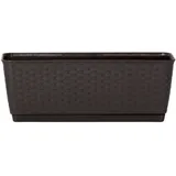 Prosperplast Pflanzkasten 49 x 17 x 17 cm Dunkelbraun Komplettset