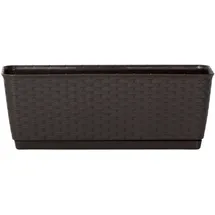 Prosperplast Pflanzkasten 49 x 17 x 17 cm Dunkelbraun Komplettset