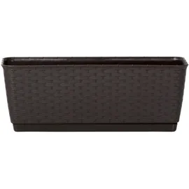 Prosperplast Pflanzkasten 49 x 17 x 17 cm Dunkelbraun Komplettset
