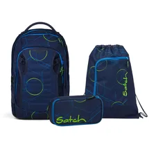 Satch match plus Blue Tech 3 tlg. inkl. Mäppchen und Turnbeutel