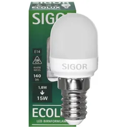 SIGOR LED-Lampe Birnen-Form, matt E14 2700K