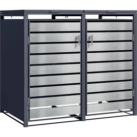 Phoenix Mülltonnenbox GB2213 132 x 116 cm silber