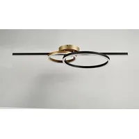 Trio LED-Deckenleuchte MONTILLA BHT 100x12.50x40 cm coffee