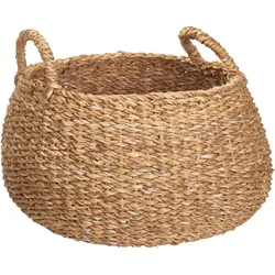 Korb mit Henkel mittel - braun
