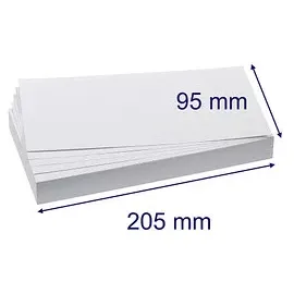 Franken Moderationskarten weiß 9,5 x 20,5 cm, 500 Blatt