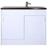 Respekta Unterschrank Komplettspüle 100 x 50 cm Weiß