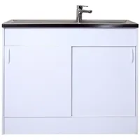 Respekta Unterschrank Komplettspüle 100 x 50 cm Weiß