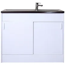 Respekta Unterschrank Komplettspüle 100 x 50 cm Weiß