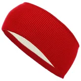 modAS Stirnband Unisex Winter Headband - Kopfband Ohrenwärmer aus Wolle rot