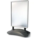 Wiltec Kundenstopper DIN A1 – 790 x 500 x 1145 mm – beidseitig – mit Wassertank, Federn und Alu-Rahmen – Plakatständer Werbeaufsteller Wer...