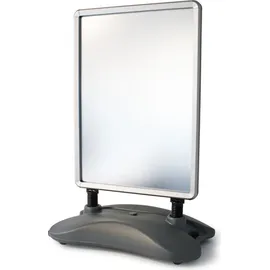 Wiltec Kundenstopper DIN A1 – 790 x 500 x 1145 mm – beidseitig – mit Wassertank, Federn und Alu-Rahmen – Plakatständer Werbeaufsteller Wer...