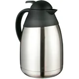 Hi Isolierkanne 1,5 Liter mit Tipverschluss, silber,