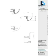 Glaszentrum Hagen - Typ-rrs 150cm Regenrinne für Glasvordächer 10,8-17,5mm