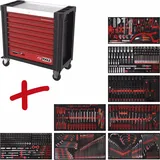 KS Tools Performanceplus Werkstattwagen-Satz P25 mit 564 Werkzeugen für 8 Schubladen