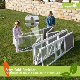 My Animal Freilaufgehege MH-06  XXL 70 x 70 x 80 cm Grau