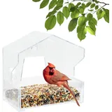 Perky-Pet 345 Vogelfutterstation für den Außenbereich, mit starken Saugnäpfen, 1/2 Pfund Samenkapazität