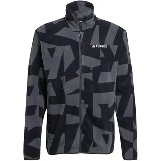 adidas Terrex Multi Printed Fleecejacke Schwarz/Carbon M