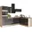 kochstation Winkelküche L-Form 270 cm grau