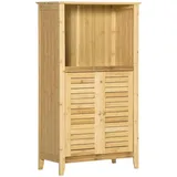 Homcom Badezimmerschrank natur 50 x 25,5 x 92 cm