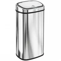 Homcom Sensor-Mülleimer 68 l Silber
